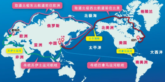 避开红海，中国集装箱海运船开辟北极新航线